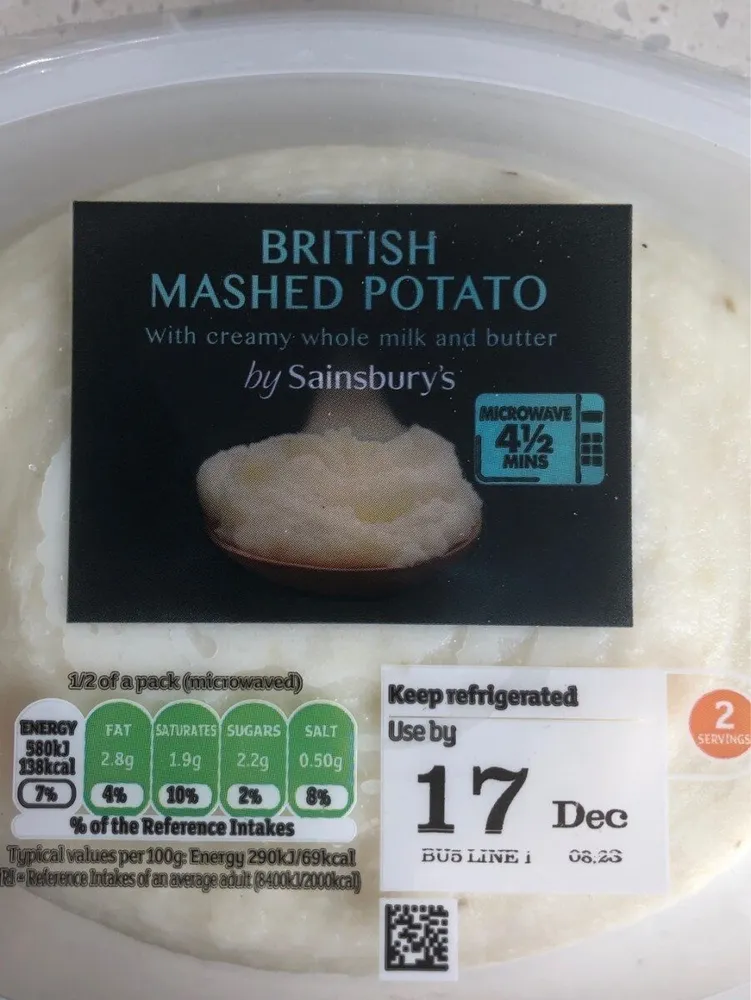 British Mashed Potato