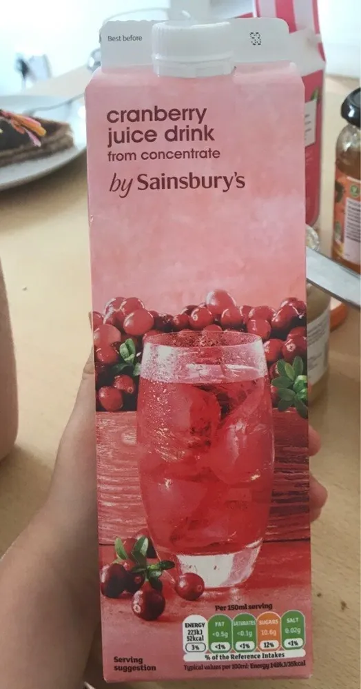 Cranberry Juice Drink from Concentrate