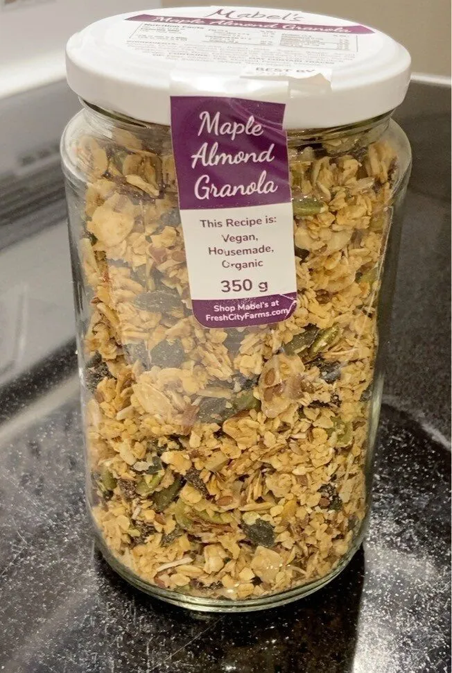 Maple almond granola