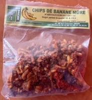 Chips de banane mûre