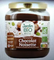 Jardin bio etic pâte à tartiner chocolat noisette