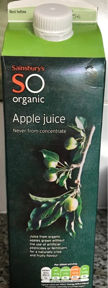 SO Organic Apple Juice