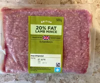 20% minced lamb