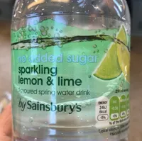 No Added Sugar Sparkling Lemon and Lime Flavoured Spring Water
