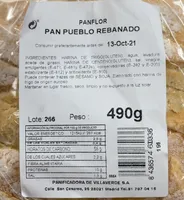 Pan pueblo rebanado