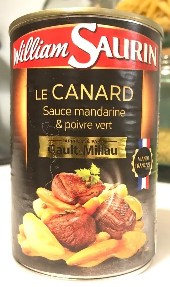 Le canard sauce mandarine & pouvre vert