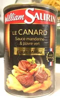 Le canard sauce mandarine & pouvre vert