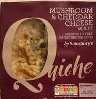 Mushroom & Cheddar Cheese Quiche