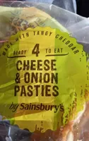 Cheese  and onion pasties
