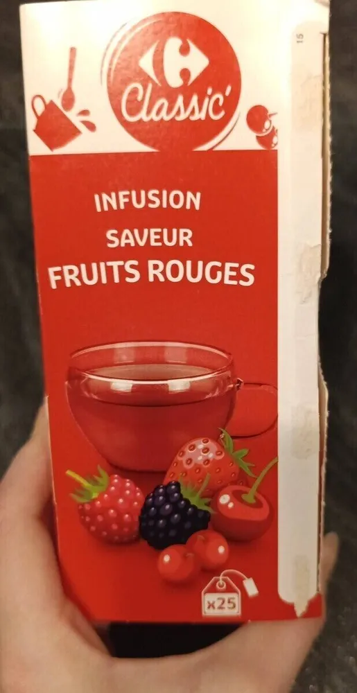 infusion saveur fruits rouges