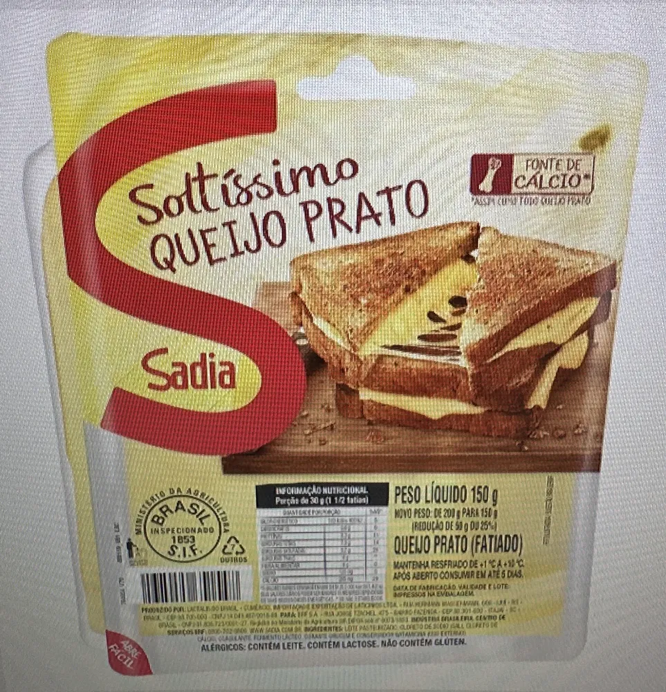 queijo prato soltíssimo