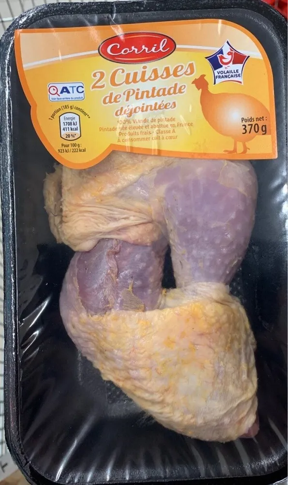 Cuisses de pintades dejointées