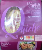 Bacon & cheese quiche