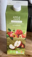 Apple juice 100% pressed juice never from concentrate