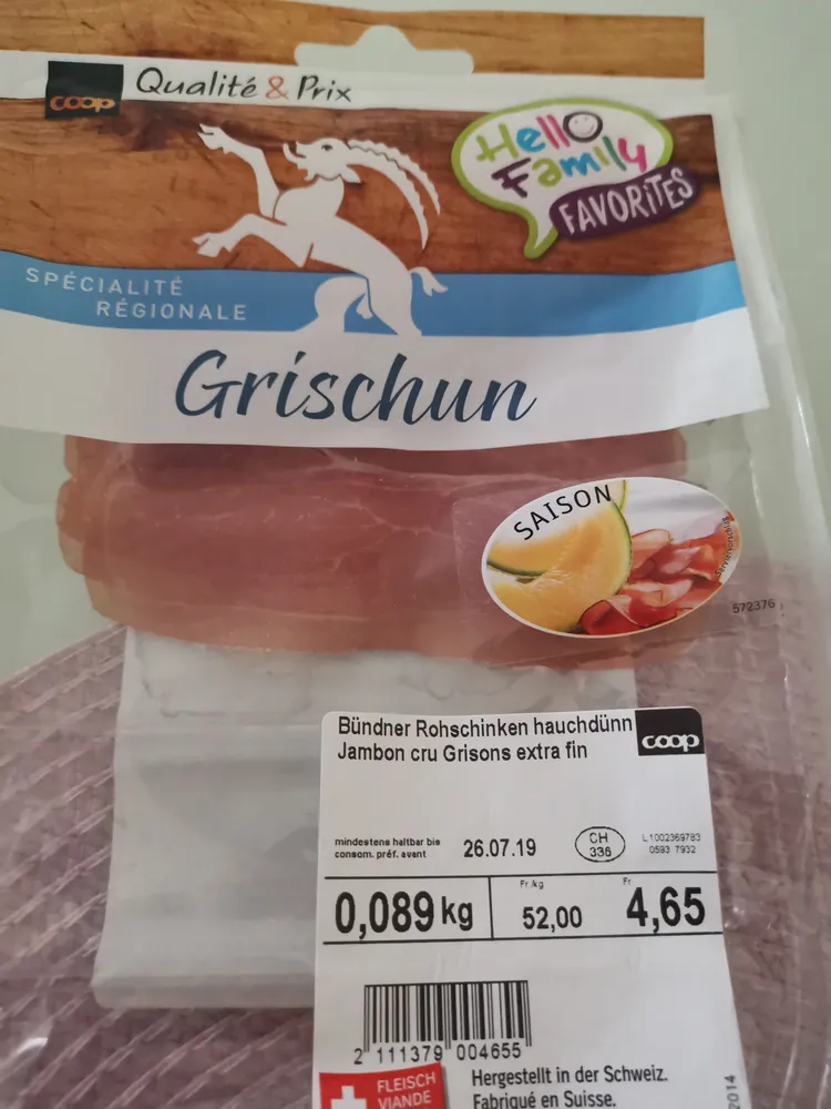 prosciutto crudo