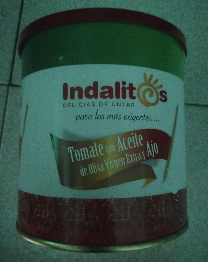Indalitos - Tomate con aceite de oliva virgen extra y ajo