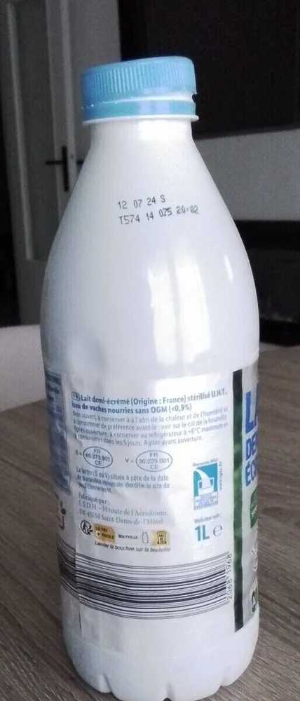 Lait demi-écrémé