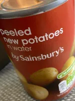 Peeled new potatoes