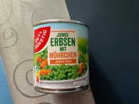 Junge Erbsen mit Möhren extra fein