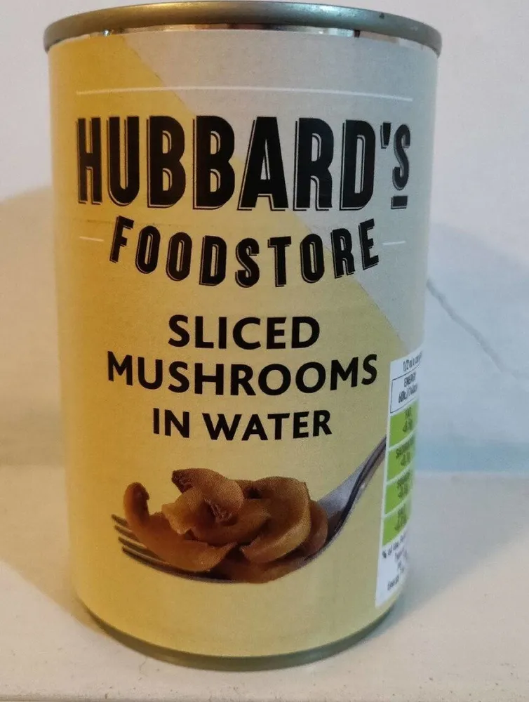 Sliced mushrooms