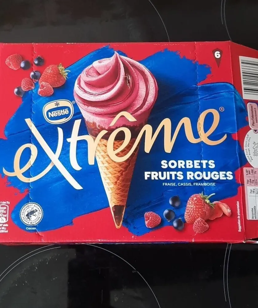 Extrême sorbets fruits rouges