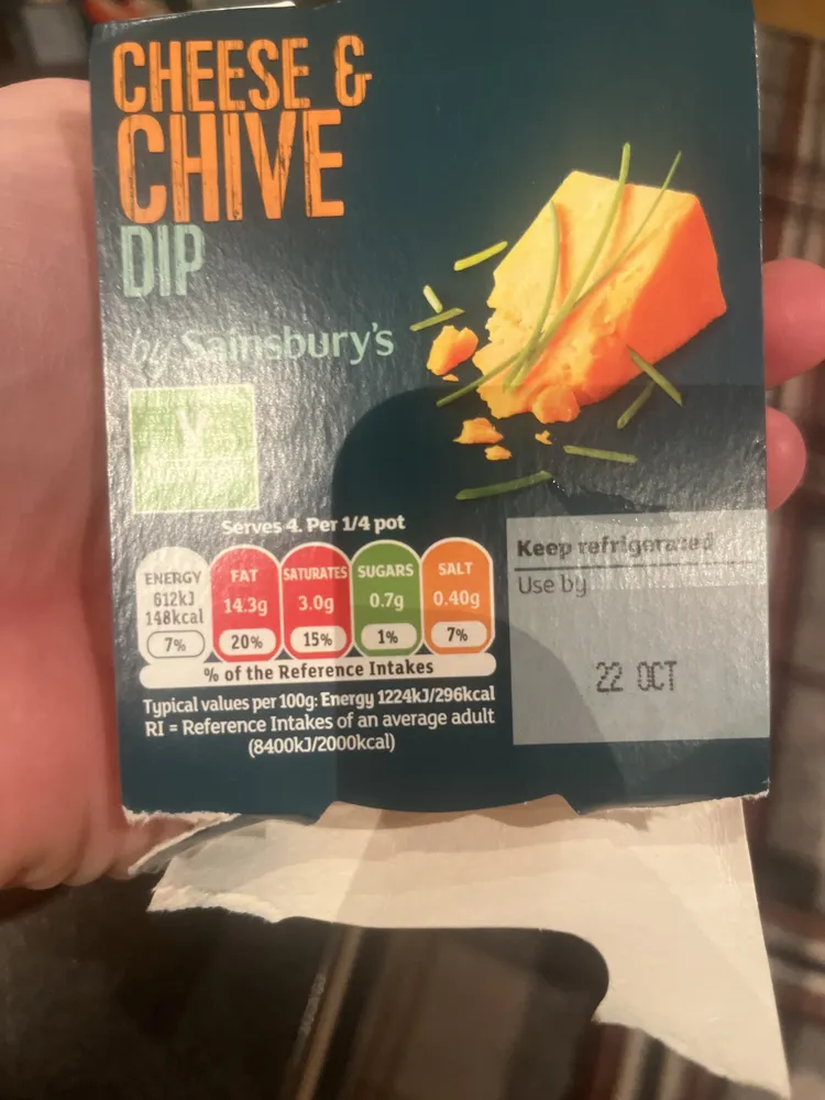 cheese & chive dip