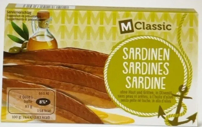 Sardines sans peau ni arêtes