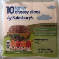 10 lighter cheesy slices