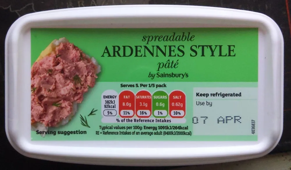 Spreadable Ardennes Style Pâté
