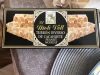 Turrón diverso de cacahuete