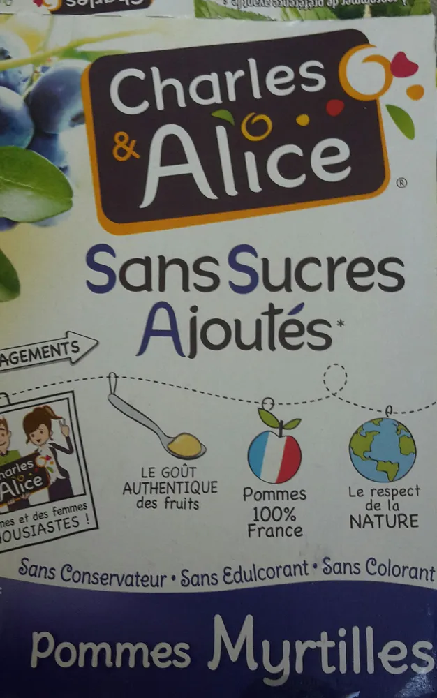 compotes pomme myrtilles