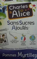compotes pomme myrtilles