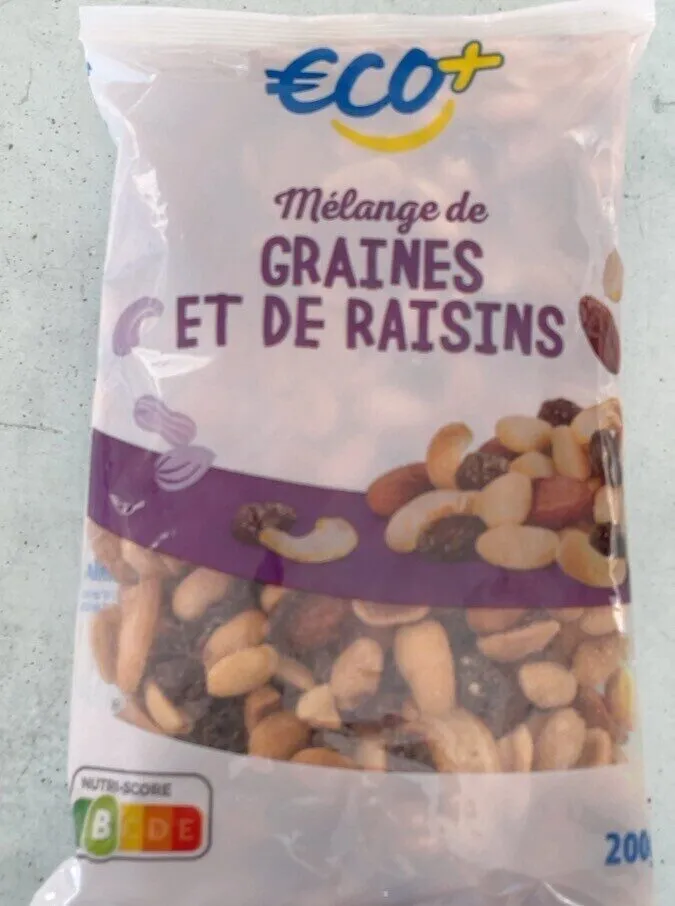 MElange de graines et de raisins