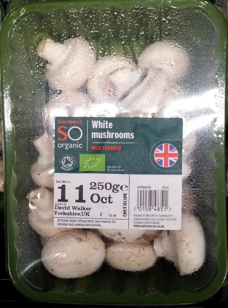 White mushrooms