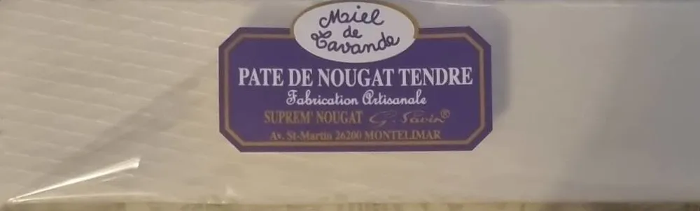Pate de nougat tendre au miel de lavande