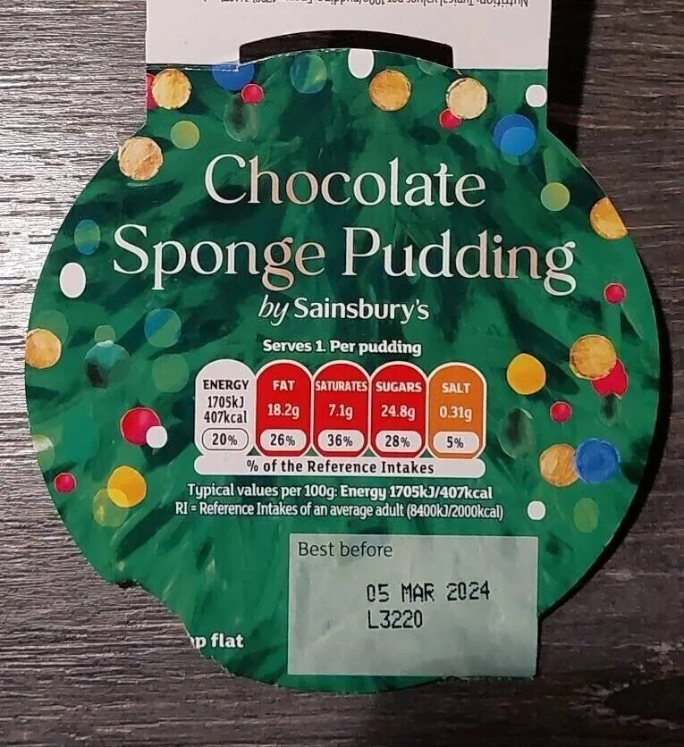Chocolate Sponge Pudding