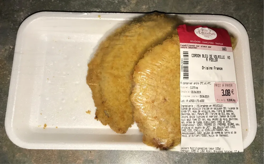 Cordon bleu de volaille