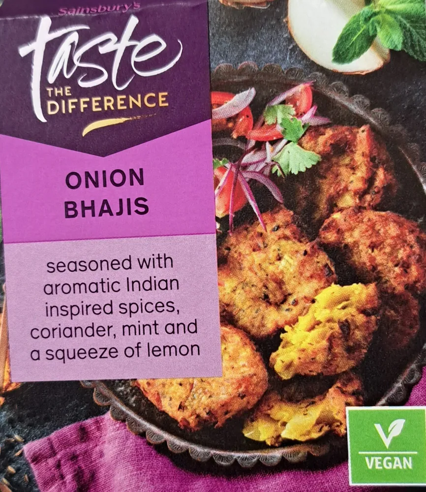 Onion bhajis