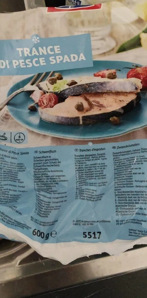 Trance di pesce spada