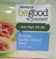 British finely sliced ham