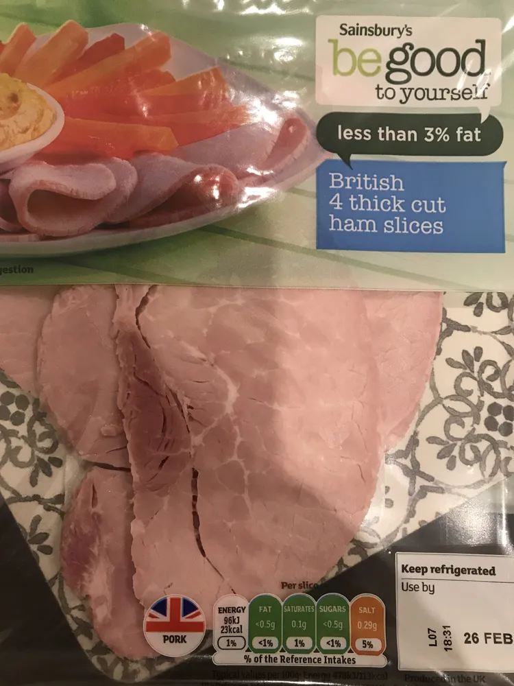 4 Thick Cut Ham Slices