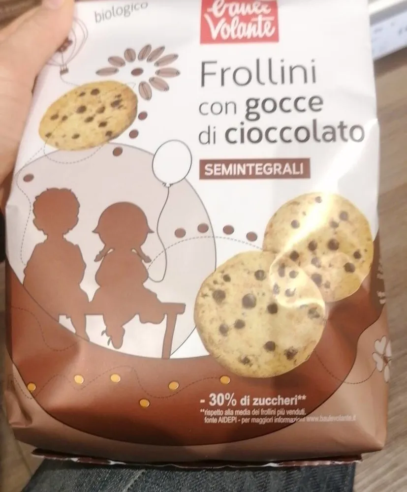 Frollini con gocce di ciocolato