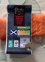 Skinless and boneless 2 scottish salmon fillets