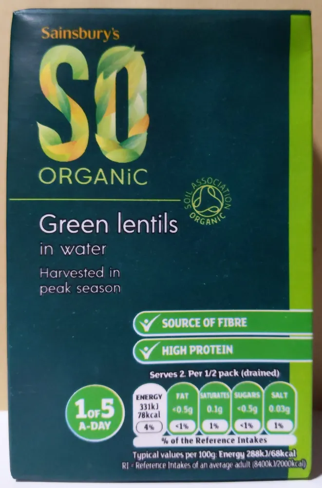 Green Lentils In Water
