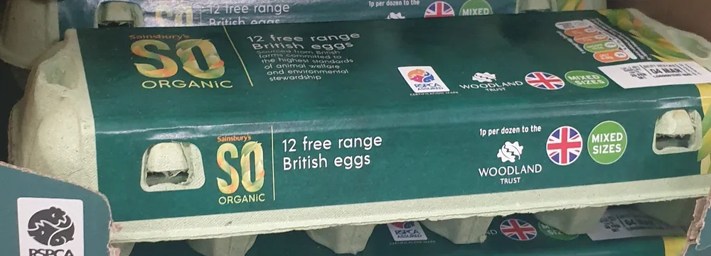 So Organic Free Range British Eggs