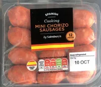 Spanish cooking mini chorizo sausages