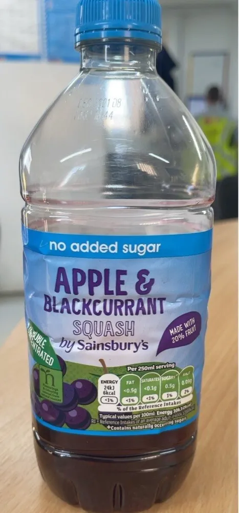 Apple And Blckcurrant squash