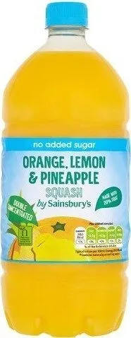 No Added Sugar Orange, Lemon & Pineapple Squash
