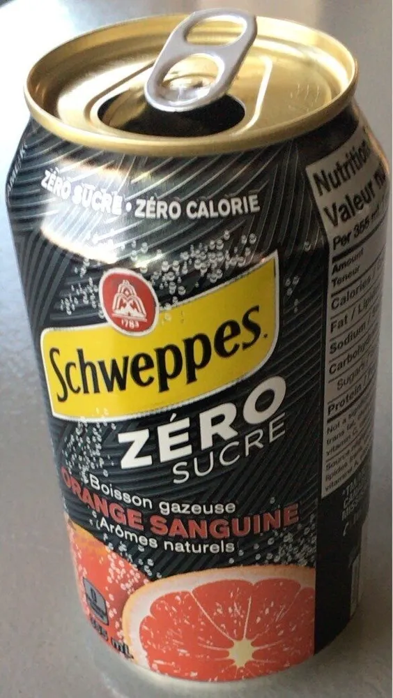 Boisson gazeuse orange sanguine