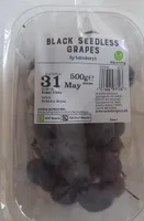 Black seedless grapes